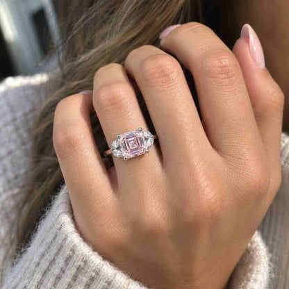 Pave Set Wedding Ring for Her, 0.50 to 2.0 CT Diamond Proposal Ring, Anniversary Ring for Wife