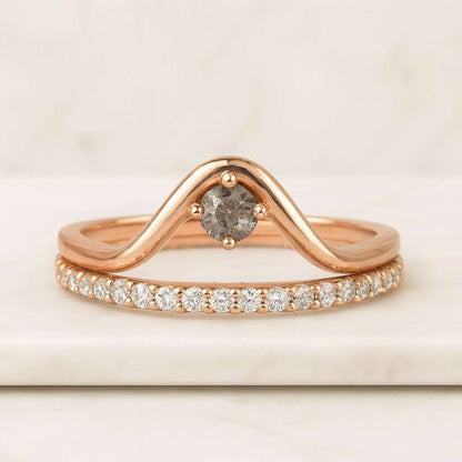 Moissanite Sterling Silver Wavy Wedding Band Curved Stacking Ring Half Eternity Round Cut Wedding Band