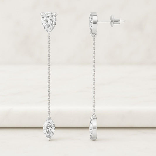 Pear Cut Diamonds Certified Diamonds Moissanite Bridal Jewelry