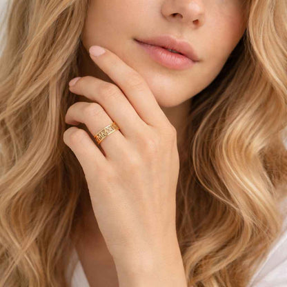 Pear Cut Lab Grown Diamond Ring - 14k Yellow Gold Dangle Charm
