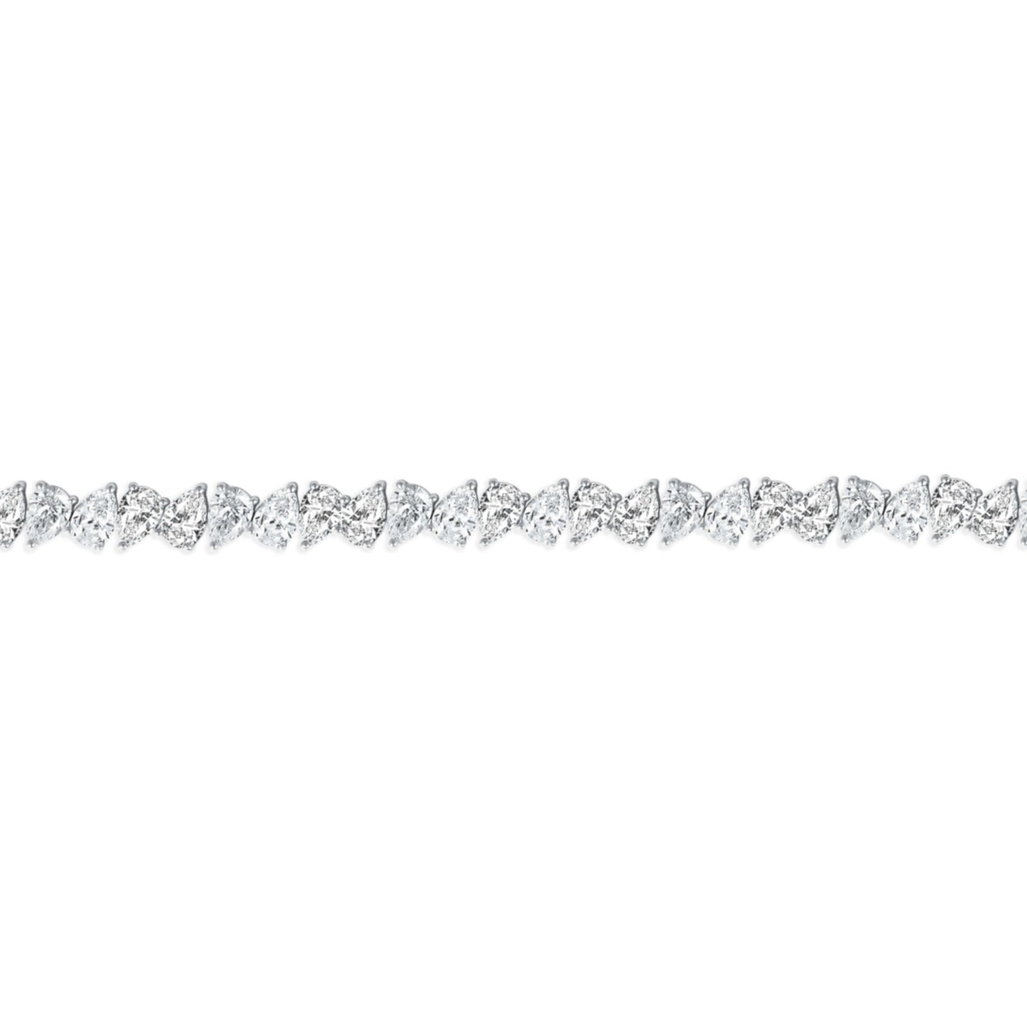 Pear Cut Simulated Diamond Bracelet