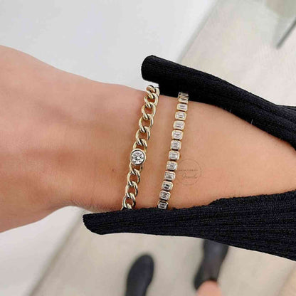 Emerald Cut Diamond Tennis Bracelet For Brother