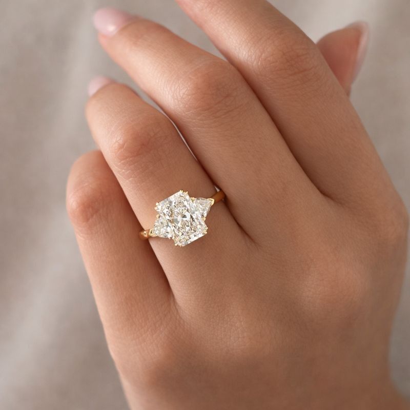 Pear Diamond Promise Ring Solitaire Pear Engagement Ring for Her Birthday Ring for Wife