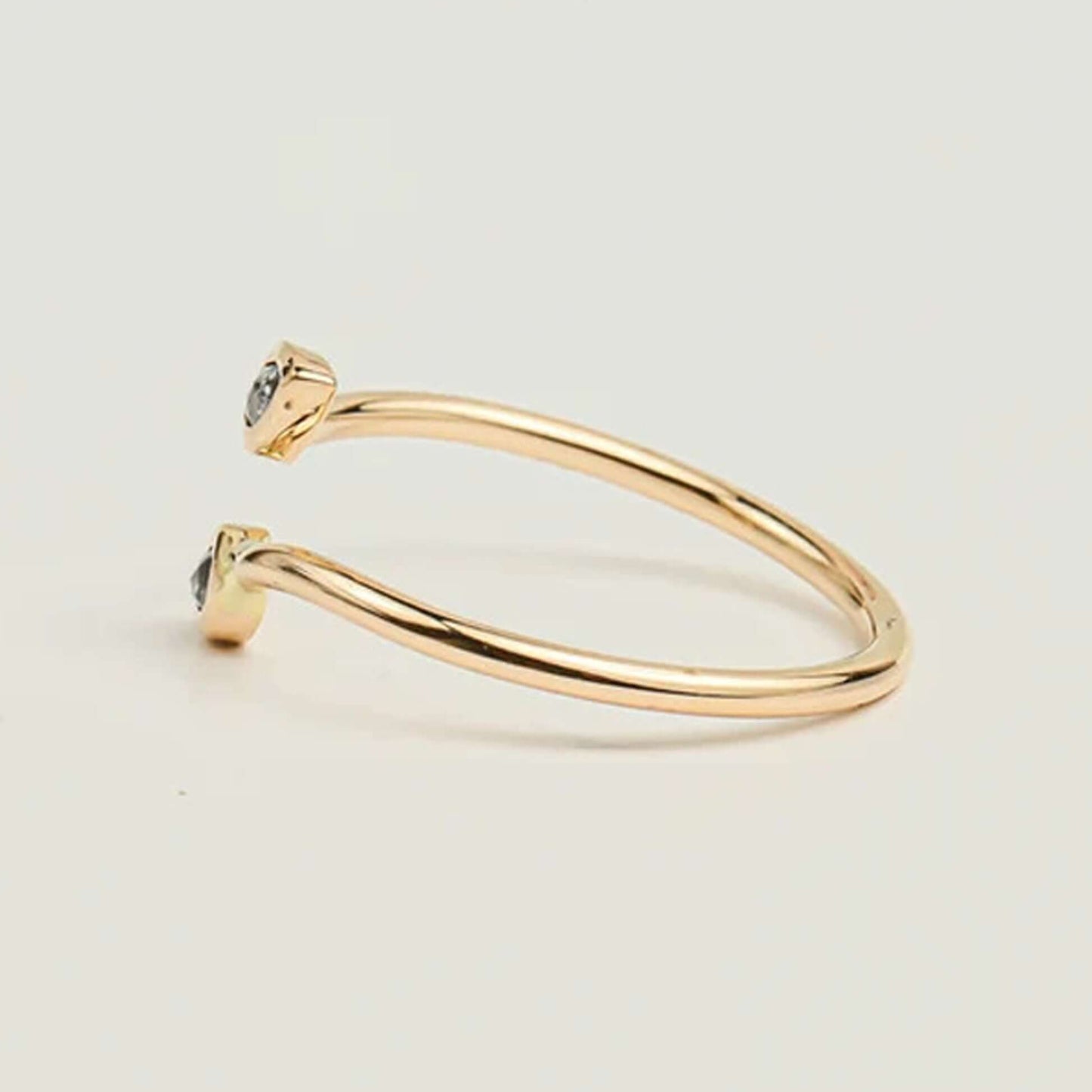 Pear Salt and Pepper Diamond Ring