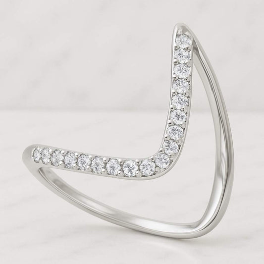  Pear Tiara Half Eternity Ring Gift for Her