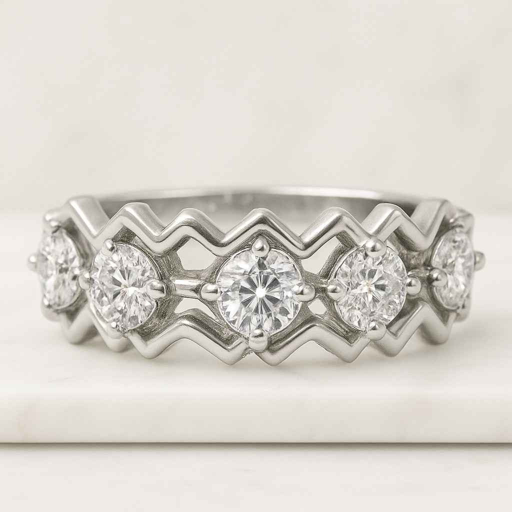 Pear cut Lab Grown Diamond Band Half Eternity Pear cut Diamond Band Lab Grown Diamond Wedding Band 7 Stone Ring Stackable Diamond Band