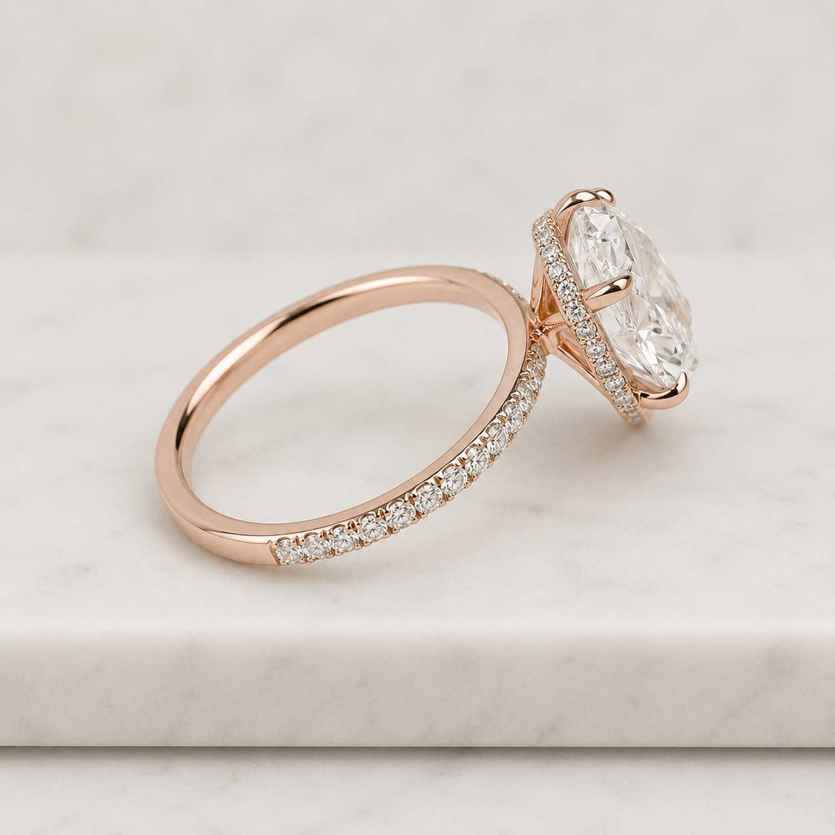 pear lab grown diamond ring 2ct pear shaped engagement ring hidden halo & pave igi certified pear cut diamond wedding anniversary ring
