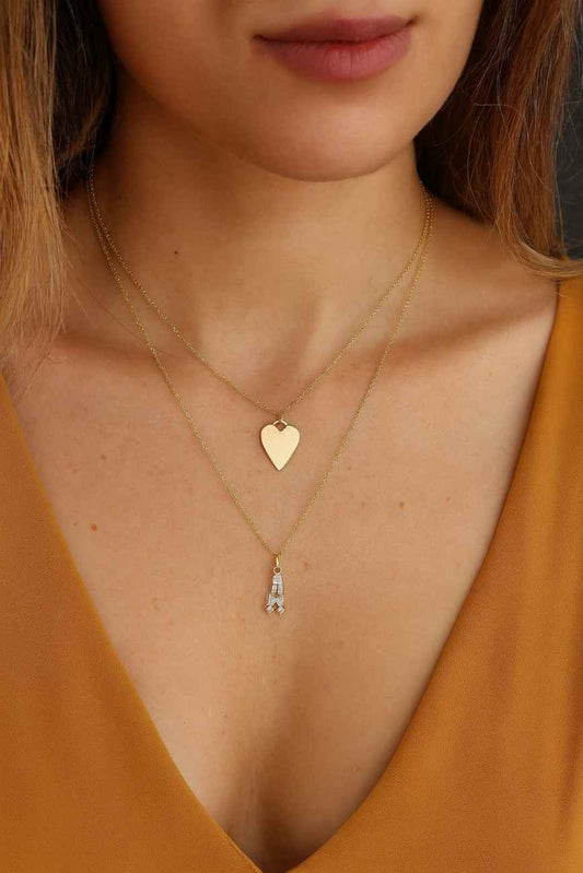 Personalised Double Initial Necklace Couple Necklace