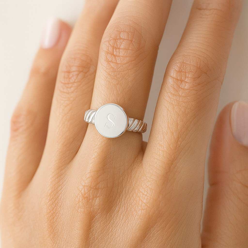 Personalized 18k Solid Gold Inner Engraving Band 1.8mm Thin Custom Name Ring, Stackable Wedding Band Ring