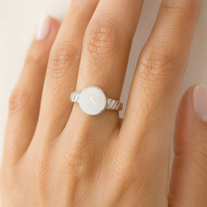 Personalized 18k Solid Gold Inner Engraving Band 1.8mm Thin Custom Name Ring, Stackable Wedding Band Ring