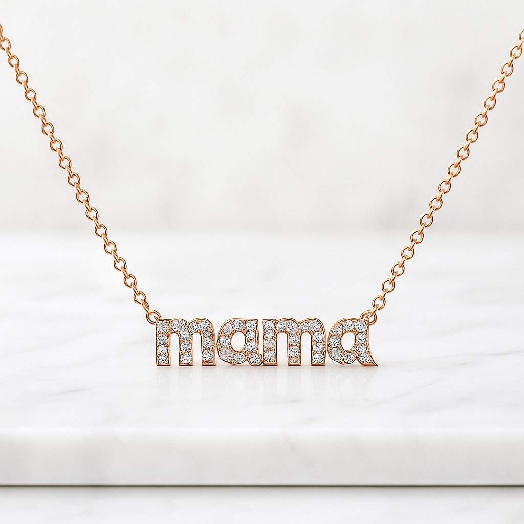 Personalized Circle Mom Necklace with Names and Birthstones