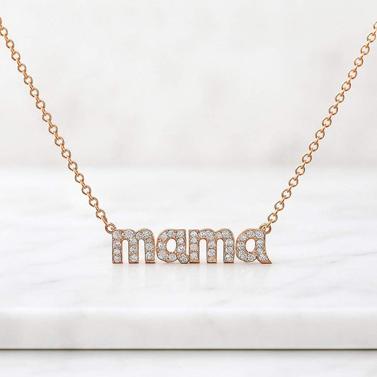 Personalized Circle Mom Necklace with Names and Birthstones