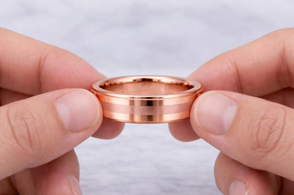 Personalized Engraved Brushed Men's Promise Engagement Ring
