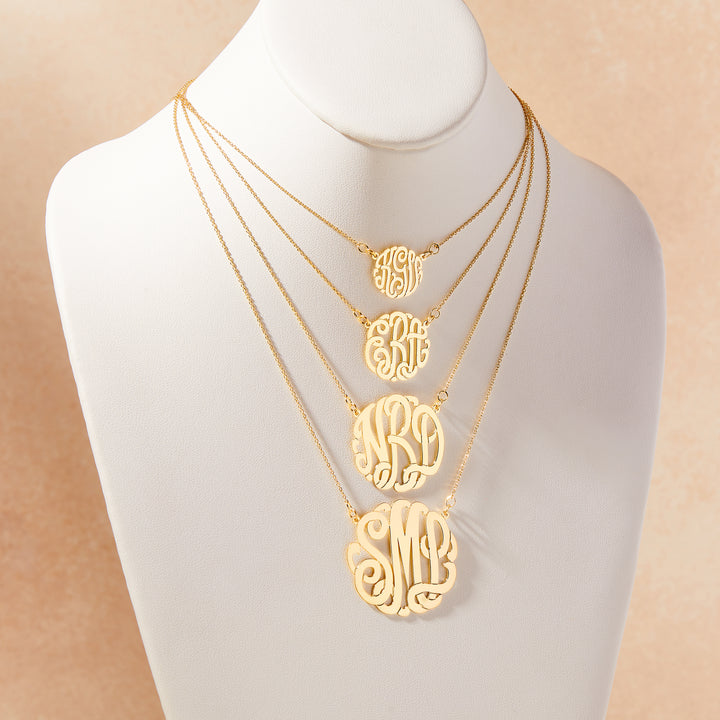 Personalized Family Initial Name Necklace, Mothers Day Gift for Mom