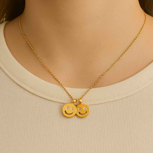 Personalized Square Initial Necklace 18K Gold Plated Custom Letter Pendant