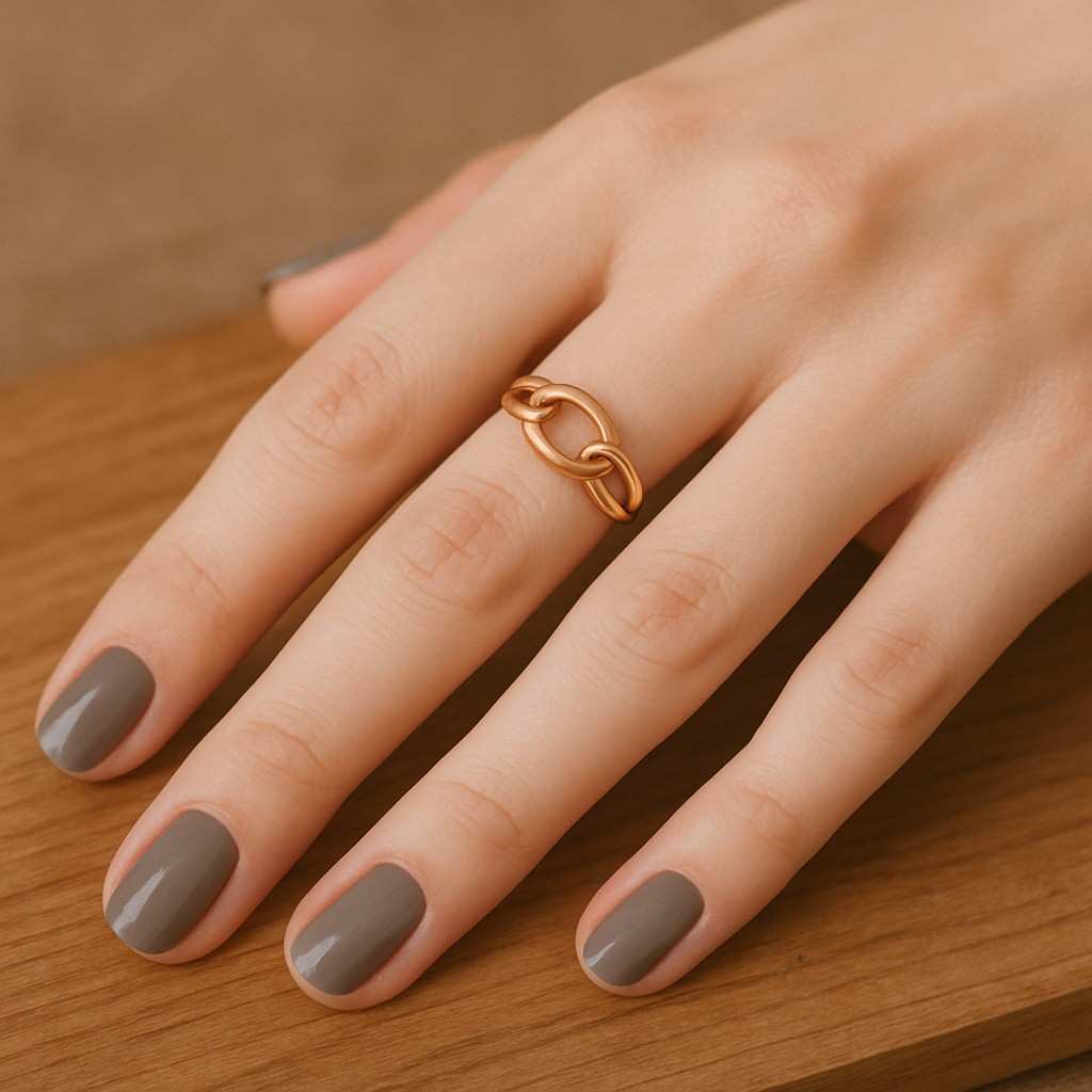 Plain Bracelet Beads Connector Beads Two Tone Sterling Silver Multi Band Ring Interlocking Link Design