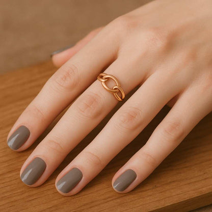 Plain Bracelet Beads Connector Beads Two Tone Sterling Silver Multi Band Ring Interlocking Link Design