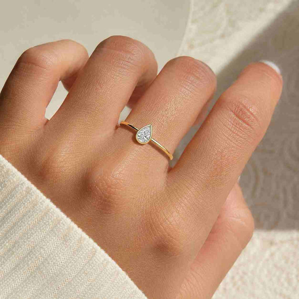 Platinum Sterling Silver Big Diamond Ring Her wedding engagement ring 