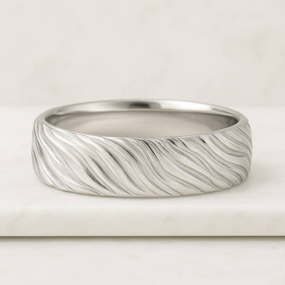 Polished Classic Wedding Rings with Free Engraved