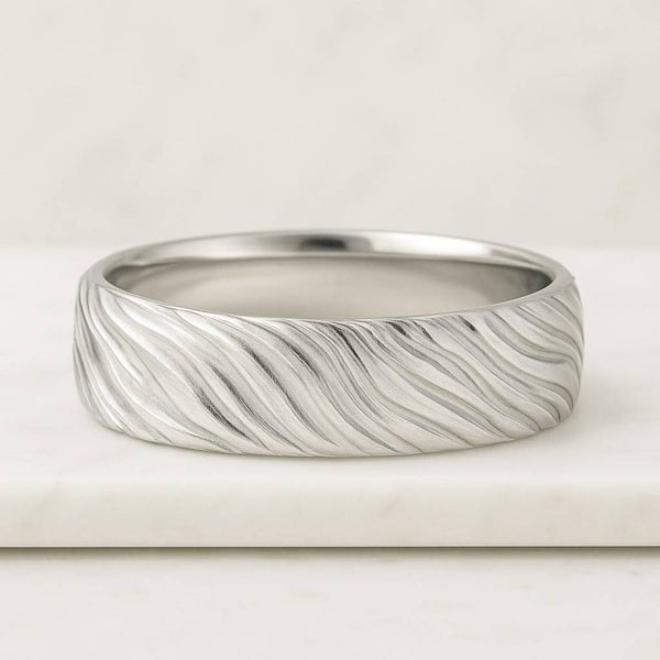 Polished Classic Wedding Rings with Free Engraved