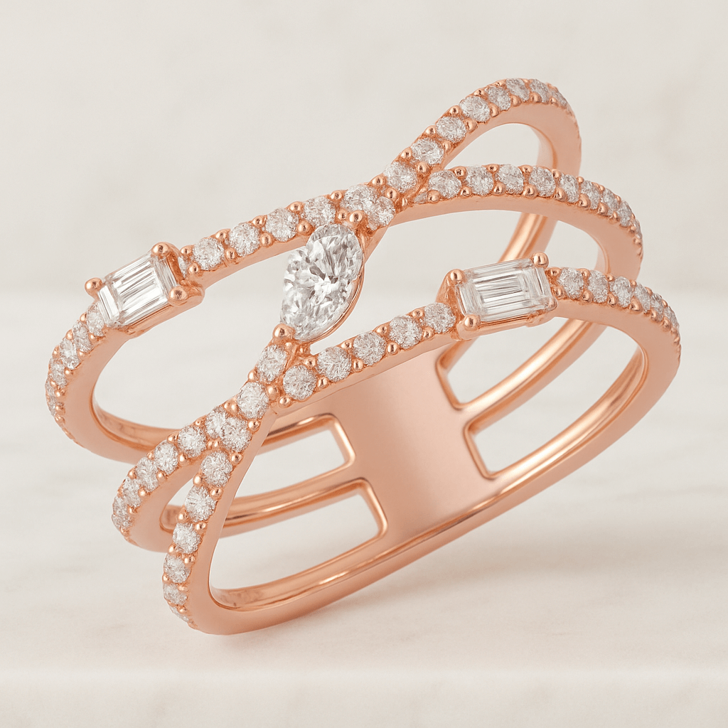 IGI Certified 2.5Ct Oval Lab Grown Diamond Engagement Ring Set