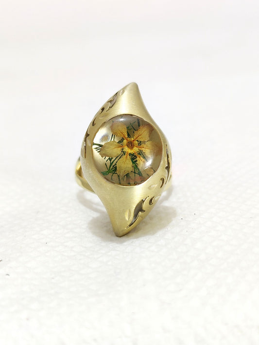 Pressed Flower Ring, Flower Ring