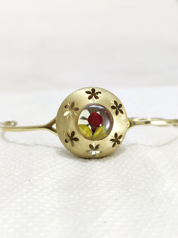 Pressed Real Flower Bracelet  Forget-me-not Flower Bracelet