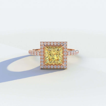 Princess Cut Lab Grown Engagement Ring