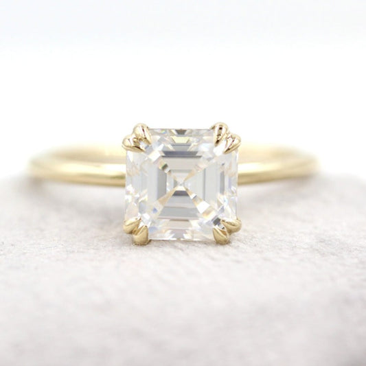 Princess Classic Halo Ring Simulated Diamond