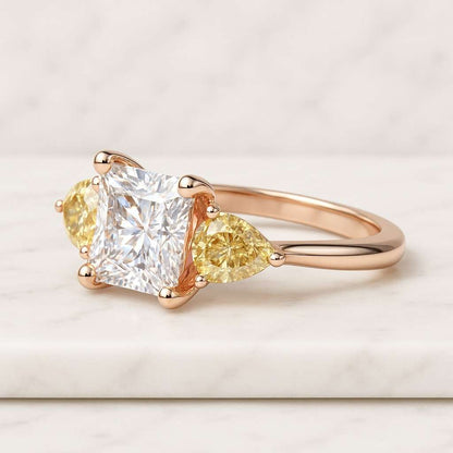 Princess Cut Diamond Ring Square Diamond Ring Princess Lab Grown Diamond Engagement Ring