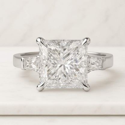 Princess Cut Diamond Ring Square Diamond Ring Princess Lab Grown Diamond Engagement Ring Anniversary Gifts for Her