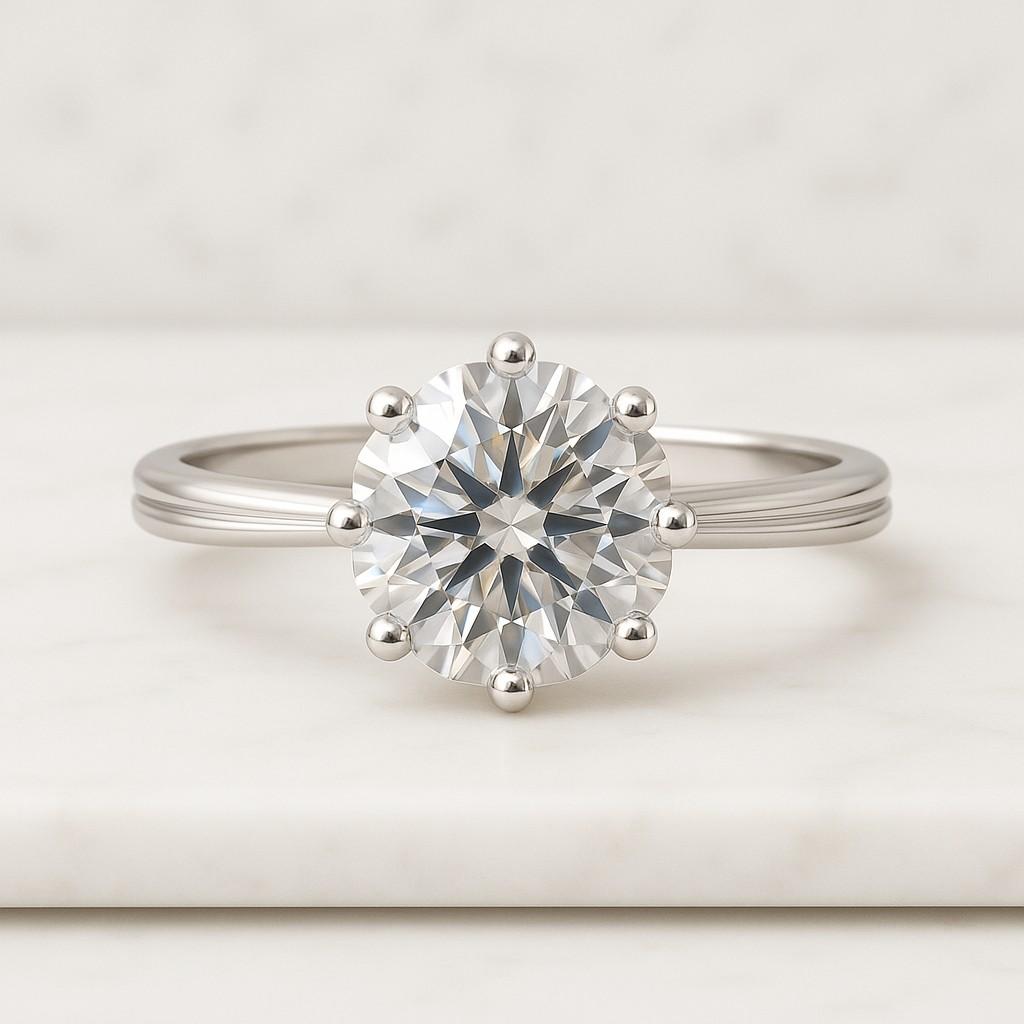 Princess Cut Engagement Ring  Princess Solitaire Wedding Ring  Princess Cut Promise Ring