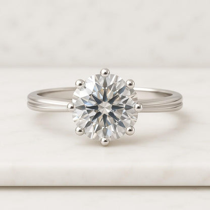 Princess Cut Engagement Ring  Princess Solitaire Wedding Ring  Princess Cut Promise Ring