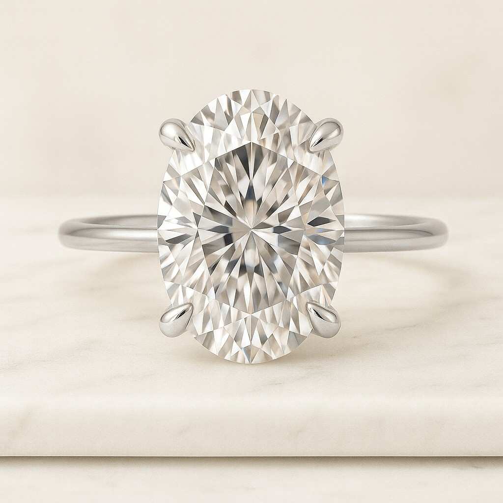 Princess Cut Lab DiamondSolitaire Ring14K Gold Solid Stackable ring1ct Diamond BandDainty Birthday GiftAnniversary Gift for Her