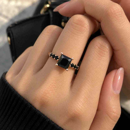 Princess Cut Lab Grown Diamond Engagement Ring, IGI Certified 1-1.5-2ct, Sterling Silver Option
