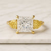 Princess Cut Three Stone Anniversary Ring