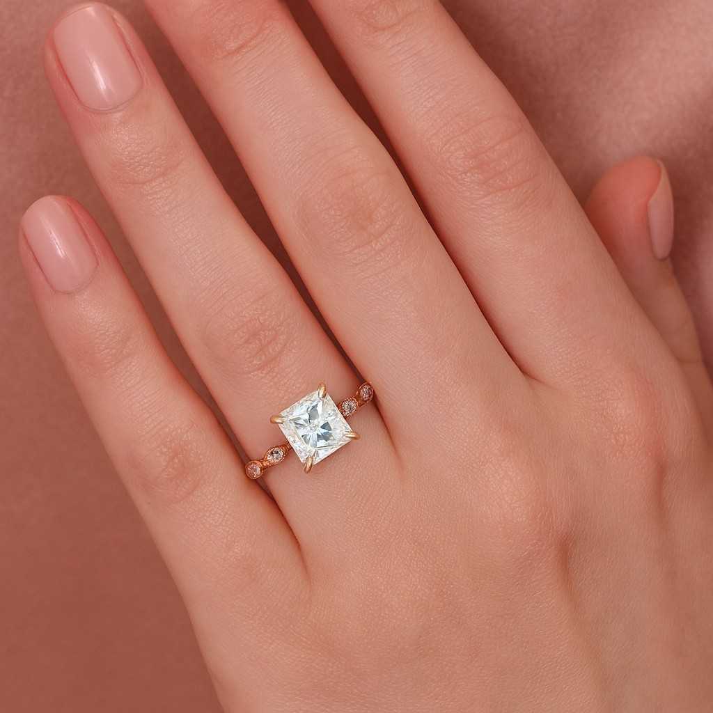 Princess Cut Ring Labgrown Diamond ring