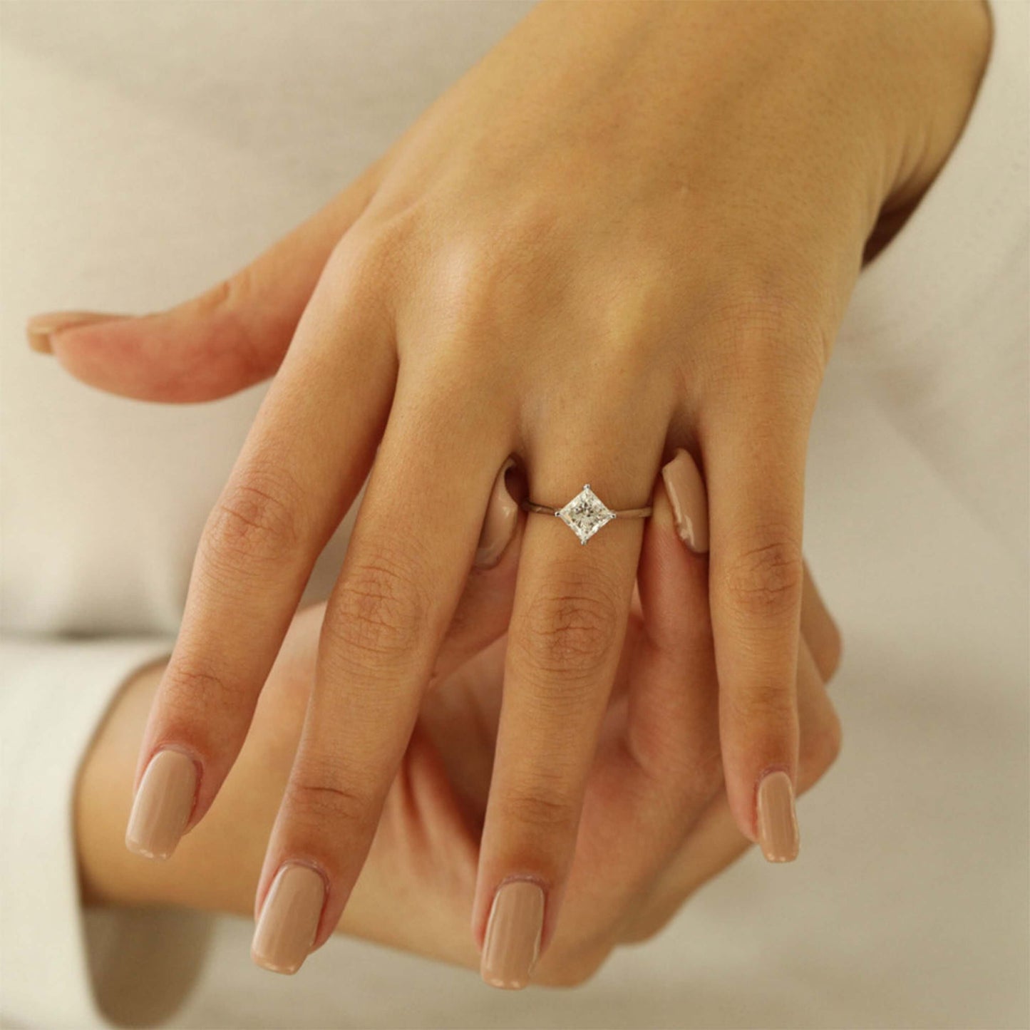 Princess Cut Solitaire Ring