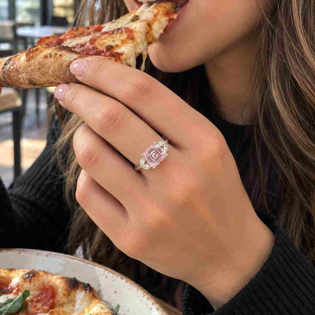 Princess Lab Grown Diamond Engagement Ring,