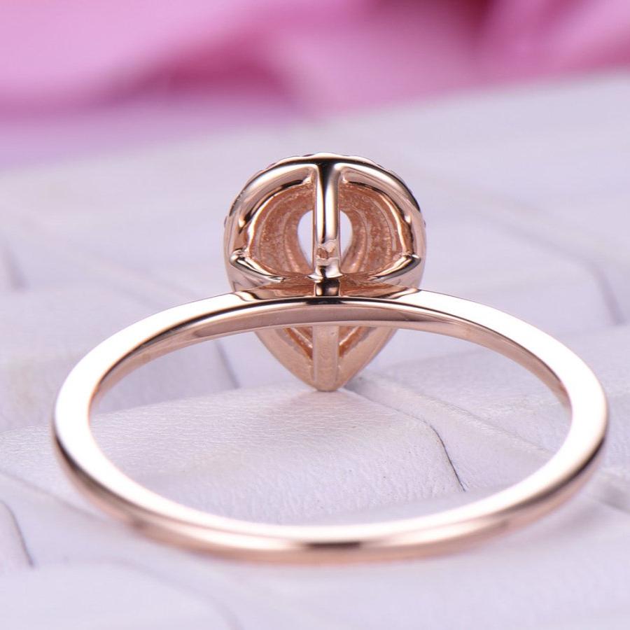 Promise Ring, Anniversary Ring, Pear Cut