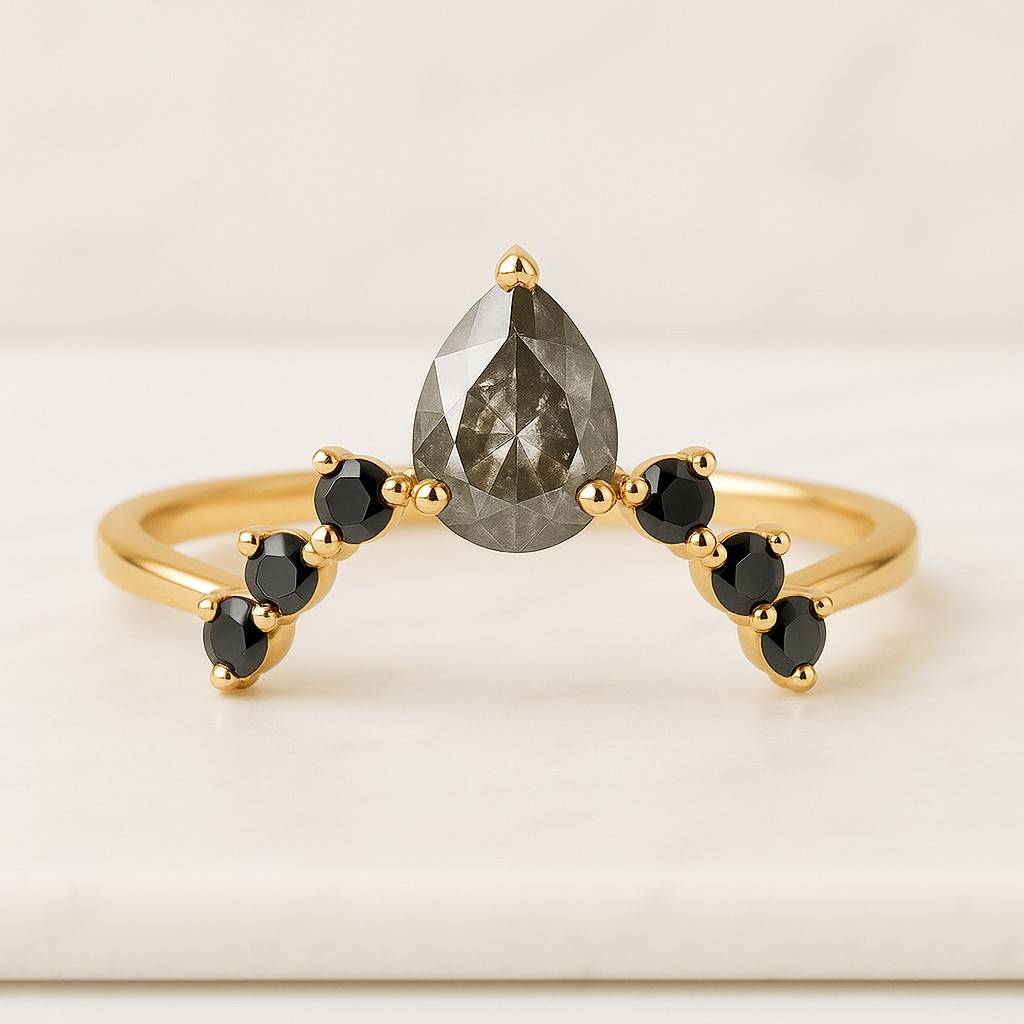 Prong Set Round Half-Eternity Lab Grown Diamond or Moissanite Wedding Ring 14k Gold Stacking Ring