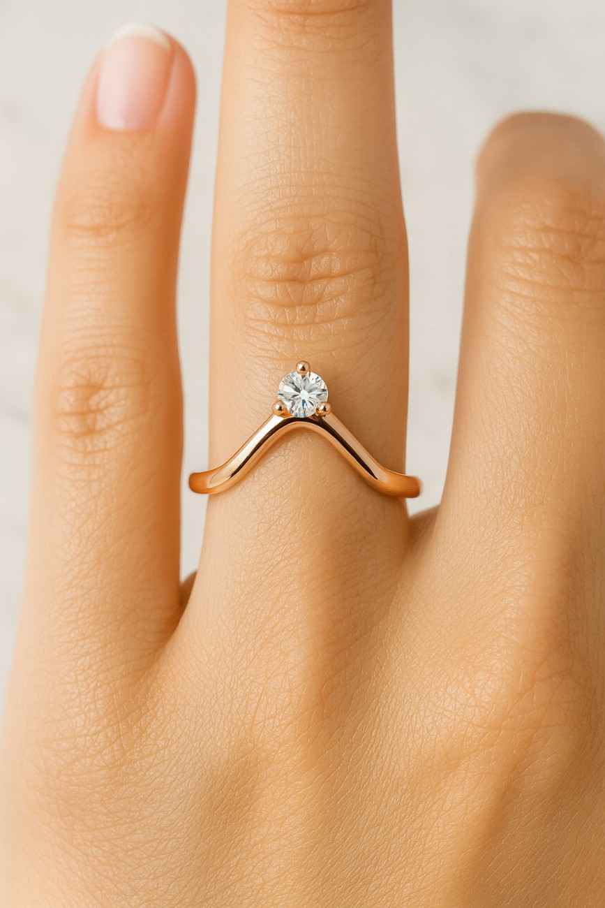 Prong Set Dainty Band For Anniversary Gift Perfect For Any Occasion