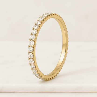 Prong Set Round Diamond Wedding Ring Anniversary Gifts-min