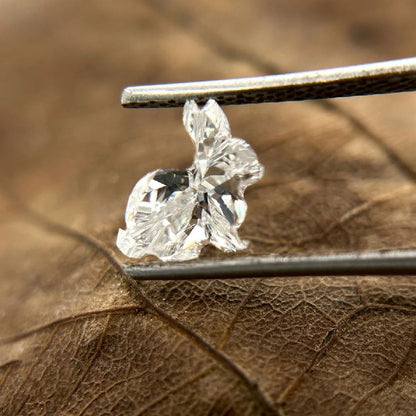Rabbit Fancy Shape Lab Grown Diamond for Pendants, Rabbit Cvd Lab Diamond For Gift