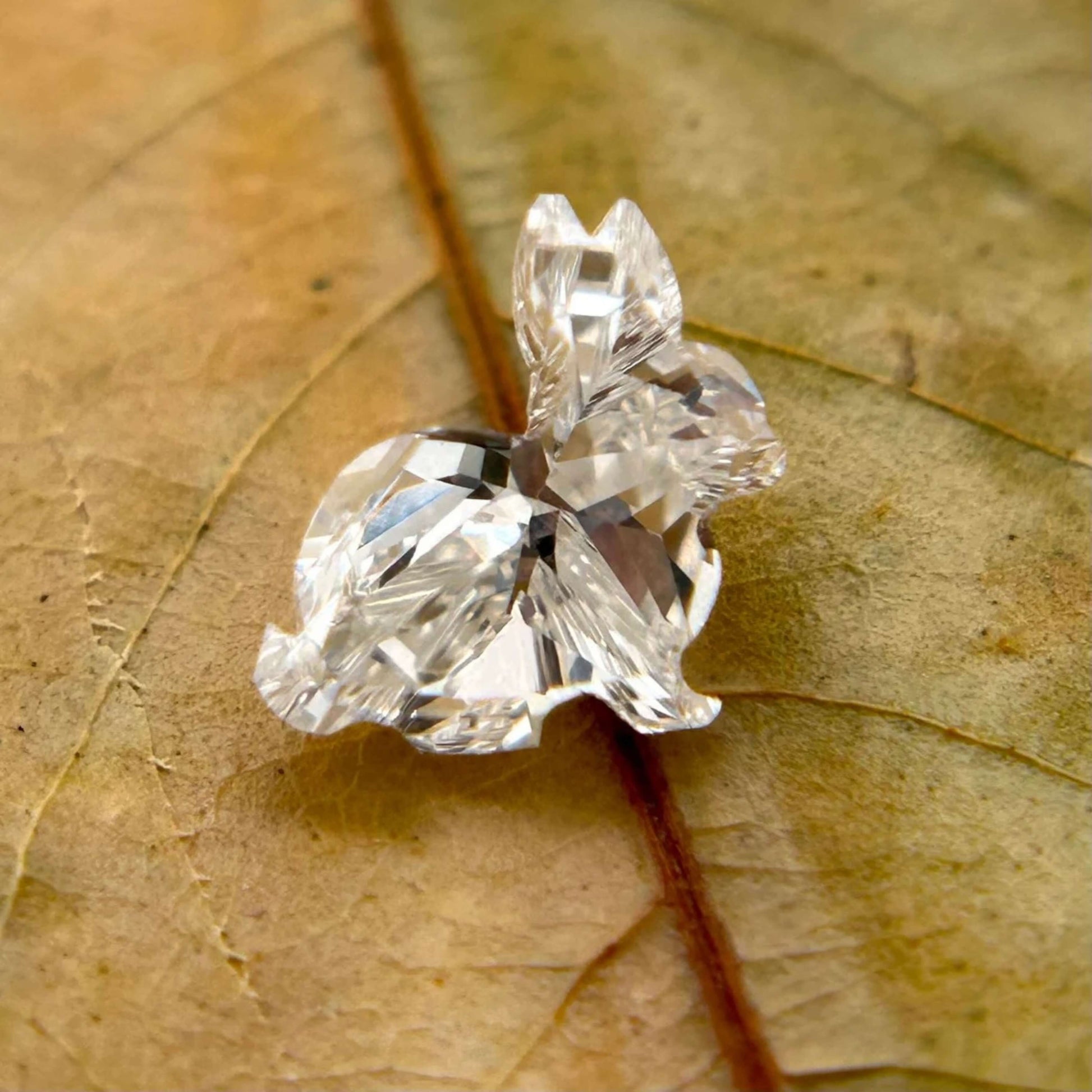 Rabbit Shape Diamond, CVD Diamond Jewelry, IGI Certified Rabbit Shape Lab Grown Diamond For Pendants