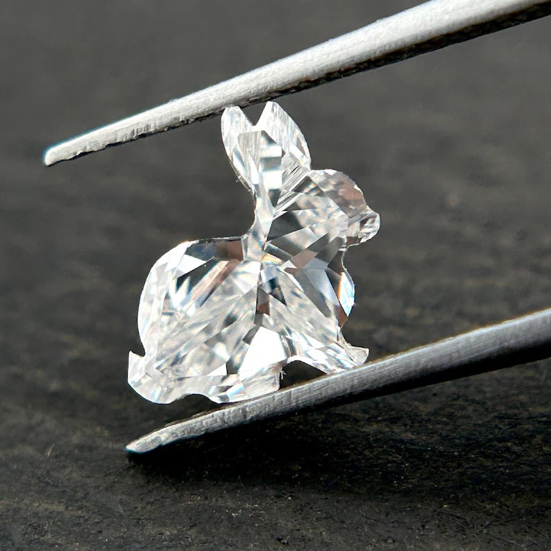 Rabbit Shape Unique Diamond Lab Grown Diamond Loose For Unisex