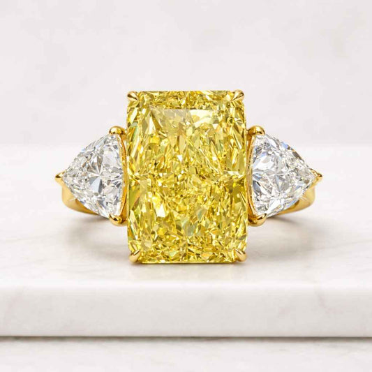 Radiant Cut Lab Diamond Engagement Ring 