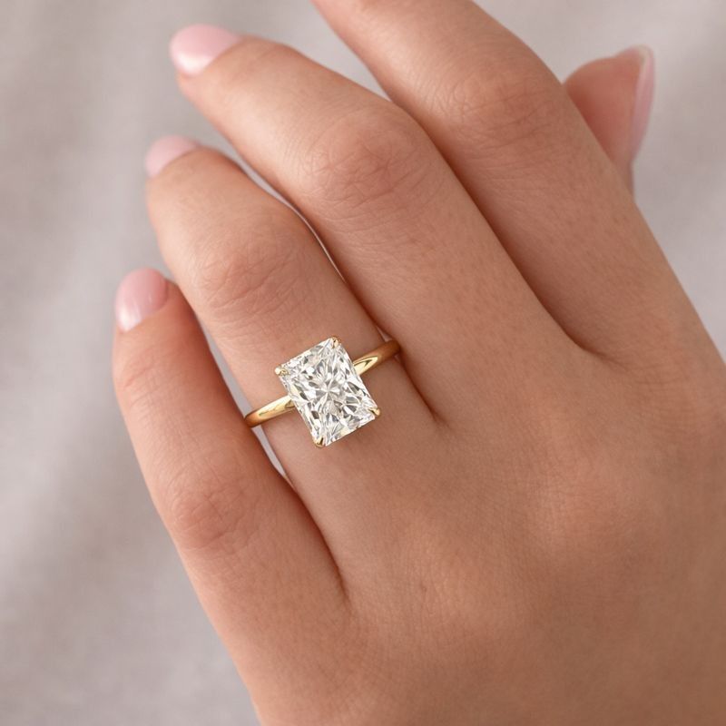 Radiant Cut Engagement Ring
