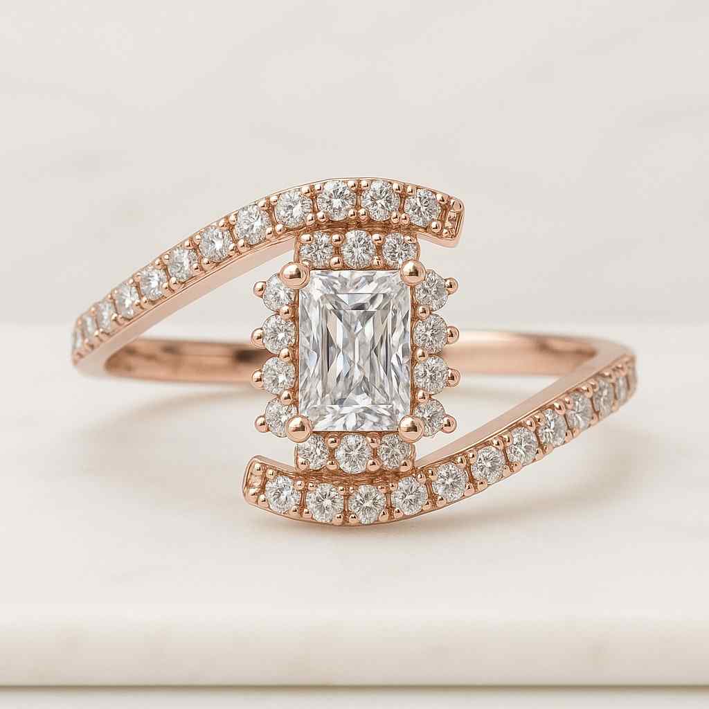 Radiant Cut Lab Diamond Engagement Ring Lab Created Diamond Ring IGI Certified Lab Diamond