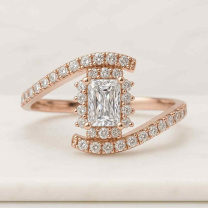 Radiant Cut Lab Diamond Engagement Ring Lab Created Diamond Ring IGI Certified Lab Diamond